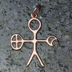 NOAIDI - SÁMSKÝ ŠAMAN, PŘÍVĚŠEK BRONZ - PŘÍVĚSKY - ŠPERKY