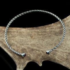BERAN - STŘÍBRNÝ TORQUES, ANTICKÉ ŘECKO, AG 925 - TORQUESY - STŘÍBRNÉ ŠPERKY