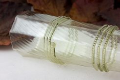 LIVIA, SKLENICE, ZELENÉ SKLO - HISTORICKÉ SKLO - STOLOVÁNÍ