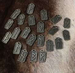 RUNY AMULETY - FUTHARK, SADA, ZINEK - VŠECHNY AMULETY, VLASTNÍ VÝROBA - ŠPERKY