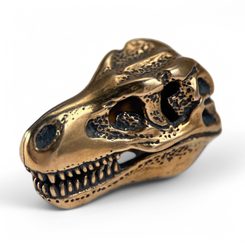 TYRANNOSAURUS REX, T-REX, MASIVNÍ AMULET, PŘÍVĚŠEK, BRONZ - PŘÍVĚSKY - ŠPERKY