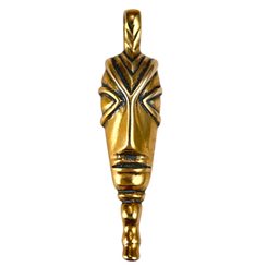 KELTSKÁ HLAVA, REPRODUKCE DLE SPONY, MIKULOVICE, BRONZOVÝ AMULET - PŘÍVĚSKY - ŠPERKY