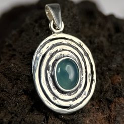 BROUŠENÝ LAPIS LAZULI, STŘÍBRNÉ NÁUŠNICE, AG 925 - NÁUŠNICE - STŘÍBRNÉ ŠPERKY