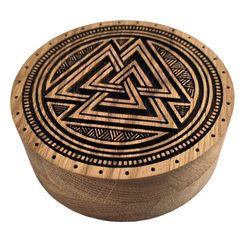 VALKNUT, STŘÍBRNÝ VIKINSKÝ STŘÍBRNÝ PŘÍVĚSEK, AG 925 - PŘÍVĚSKY - STŘÍBRNÉ ŠPERKY