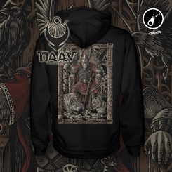 BŮH ODIN, mikina s kapucí, zipper