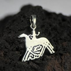 ODIN A SLEIPNIR - STŘÍBRNÝ PŘÍVĚSEK, AG 925 - PŘÍVĚSKY - STŘÍBRNÉ ŠPERKY