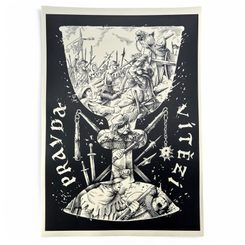 HUSITSKÝ KALICH, RUČNÍ PAPÍR, A3 - OBRAZY - HOME DECOR