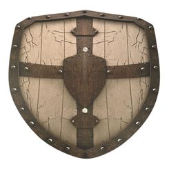 STŘEDOVĚKÝ ŠTÍT, DĚTSKÝ - DŘEVĚNÉ A DĚTSKÉ ZBRANĚ - ZBRANĚ