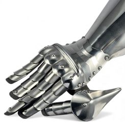 STŘEDOVĚKÉ RUKAVICE, PŘESÝPAČKY, 14. STOLETÍ - PLÁTOVÉ RUKAVICE - ZBROJE