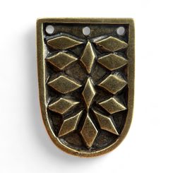 OPASKOVÉ NÁKONČÍ VIKING, HAITHABU, STAROMOSAZ - SPONY A KOVÁNÍ - SEDLÁŘSTVÍ