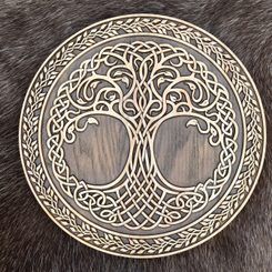 STROM ŽIVOTA, NÁSTĚNNÁ DEKORACE 29CM - DŘEVĚNÉ OBRAZY - HOME DECOR
