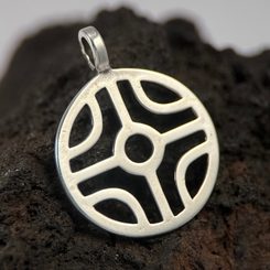 DIVOČÁK - KANEC, MASIVNÍ AMULET KANČÍ HLAVA BRONZ - PŘÍVĚSKY - ŠPERKY