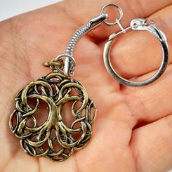 ARBOR VITAE, STROM ŽIVOTA KLÍČENKA, ZINEK STAROMOSAZ - KLÍČENKY Z KOVU - ŠPERKY