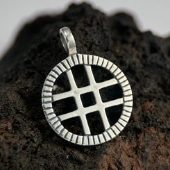 DIVOČÁK - KANEC, MASIVNÍ AMULET KANČÍ HLAVA BRONZ - PŘÍVĚSKY - ŠPERKY