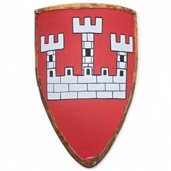 STŘEDOVĚKÝ ŠTÍT - PRAHA, BOJOVÝ - ŠTÍTY STŘEDOVĚKÉ - ZBROJE