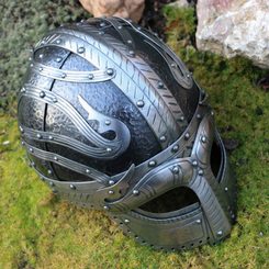 VENDEL, LUXUSNÍ VIKINSKÁ PŘILBA - VIKINSKÉ PŘILBY - ZBROJE