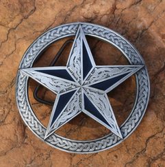 NÁMOŘNICKÁ HVĚZDA, SPONA NA OPASEK - SPONY, OPASKY NA ZAKÁZKU - SEDLÁŘSTVÍ