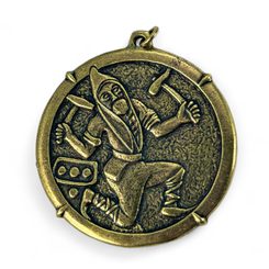 STŘEDOVĚKÝ HAVÍŘ - KUTNÁ HORA, PŘÍVĚSEK, STAROMOSAZ - STŘEDOVĚKÉ AMULETY - ŠPERKY