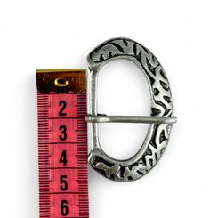 NÁKONČÍ, GOKSTAD, NORSKO, SLITINA ZINKU, STAROSTŘÍBRO - SPONY A KOVÁNÍ - SEDLÁŘSTVÍ