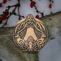 FREYA vikinský amulet bronz