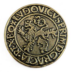 ČECHY, RUDOLF II, TOLAR, REPLIKA MINCE - ZINEK - STŘEDOVĚK AŽ RENESANCE, MINCE - KOVÁŘSTVÍ A MINCE