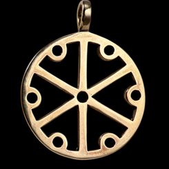 GROMOVITI ZNACI, SLOVANSKÝ AMULET, BRONZ - PŘÍVĚSKY - ŠPERKY