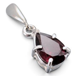 Adrianna Silver Pendant with Glass, 925 Silver