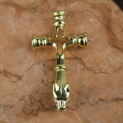 DIVOČÁK - KANEC, MASIVNÍ AMULET KANČÍ HLAVA BRONZ - PŘÍVĚSKY - ŠPERKY