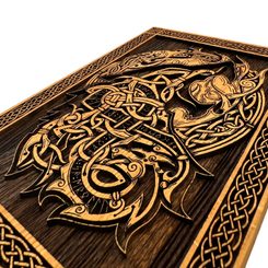 FENRIR, VIKINSKÝ VLK, NÁRAMEK, MOSAZ - NÁRAMKY - ŠPERKY