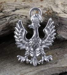 POLSKÝ OREL, cínový amulet