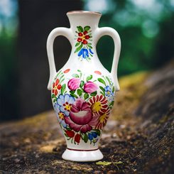 AMFORA, malá váza, chodská keramika