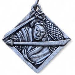 MIJAMOTO MUSAŠI, PŘÍVĚSEK - VŠECHNY AMULETY, VLASTNÍ VÝROBA - ŠPERKY