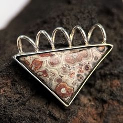 STŘÍBRNÝ PRSTEN S VLTAVÍNEM, AG 925 - ŠPERKY S VLTAVÍNY - STŘÍBRNÉ ŠPERKY