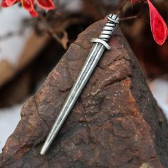 VIKINSKÝ MEČ, PŘÍVĚŠEK, ZINEK STAROSTŘÍBRO - VŠECHNY AMULETY, VLASTNÍ VÝROBA - ŠPERKY