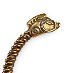 COLLACH,KELTSKÝ KANEC, PLETENÝ NÁRAMEK, BRONZ - NÁRAMKY - ŠPERKY