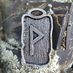 WUNJO - RUNOVÝ AMULET, ZINEK - RUNY - ŠPERKY