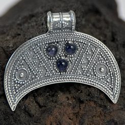 VESNA, SLOVANSKÝ ŠPERK, BRONZ LAPIS LAZULI - PŘÍVĚSKY - ŠPERKY