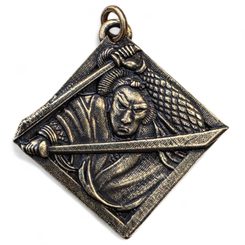 MIJAMOTO MUSAŠI, PŘÍVĚSEK, STAROMOSAZ - VŠECHNY AMULETY, VLASTNÍ VÝROBA - ŠPERKY