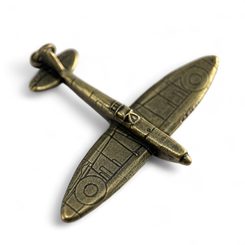 SUPERMARINE SPITFIRE, PŘÍVĚSEK LETADLO, STAROMOSAZ - VŠECHNY AMULETY, VLASTNÍ VÝROBA - ŠPERKY