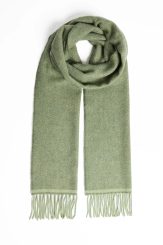 ŠÁLA IRSKÁ, FOXFORD GREEN HERRINGBONE - VLNĚNÉ ŠÁLY - MÓDA