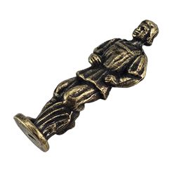 KELTSKÝ DRUID, HLAVA NA VYCHÁZKOVOU HŮL, BRONZ - BOJ S IRSKOU HOLÍ SHILLELAGH - ZBRANĚ