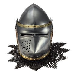 PSÍ NOS, ZÁVĚS A MOSAZ - STŘEDOVĚKÉ PŘILBY - ZBROJE