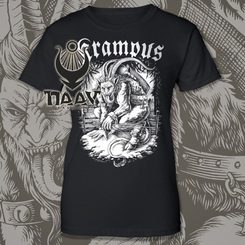 KRAMPUS DÁMSKÉ TRIČKO ČB - TRIČKA DÁMSKÁ - MÓDA