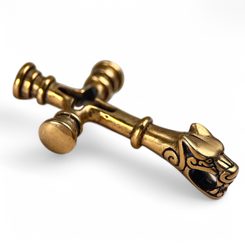 FENRIR, ISLANDSKÝ VLČÍ KŘÍŽ, AMULET, BRONZ - PŘÍVĚSKY - ŠPERKY