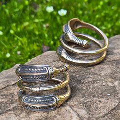 PRSTEN, NORDRUP - RINGSTED, DÁNSKO, BRONZ - PRSTENY - ŠPERKY