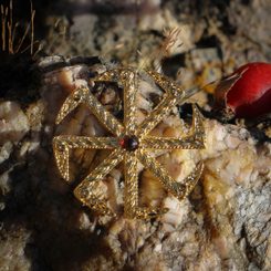 PERUN, SLOVANSKÝ BŮH, PŘÍVĚŠEK, ZINEK STAROMOSAZ - SLOVANSKÉ AMULETY - ŠPERKY