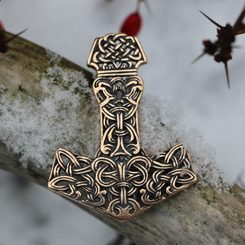 MJÖLNIR Thorovo kladivo bronzový přívěšek