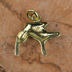 DIVOČÁK - KANEC, MASIVNÍ AMULET KANČÍ HLAVA BRONZ - PŘÍVĚSKY - ŠPERKY
