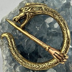 GERMÁNSKÁ BROŽ, 6 STOLETÍ, BRONZ - BROŽE A KNOFLÍKY - ŠPERKY