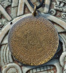 AZTÉCKÝ KALENDÁŘ, amulet na krk, talisman